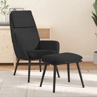 Fauteuil met optimaal zitcomfort en zachte bekleding - Zwart / 1 / Met voetensteun - Fauteuils & Relaxfauteuils