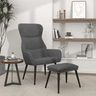 Fauteuil met optimaal zitcomfort en zachte stofbekleding - Lichtgrijs / 1 / Met voetensteun - Fauteuils & Relaxfauteuils