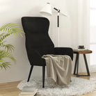 Fauteuil met optimaal zitcomfort en zachte stofbekleding - Zwart / 1 / Zonder voetensteun - Fauteuils & Relaxfauteuils