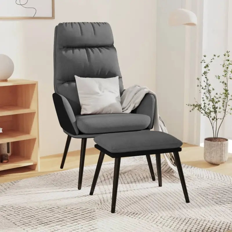 Fauteuils voor Optimaal Zitcomfort met Zachte Stoffen en Kunstleer - Lichtgrijs / 1 / Met voetensteun - Fauteuils &