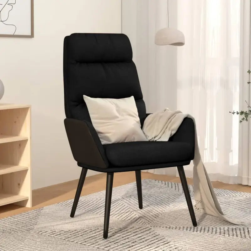 Fauteuils voor Optimaal Zitcomfort met Zachte Stoffen en Kunstleer - Zwart / 1 / Zonder voetensteun - Fauteuils &