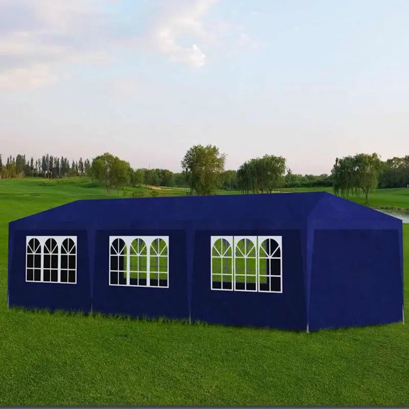 Feesttent en tuinpaviljoen voor buitenfeestjes - Blauw / 3 x 9 m / 1 - Partytenten & prieëlen