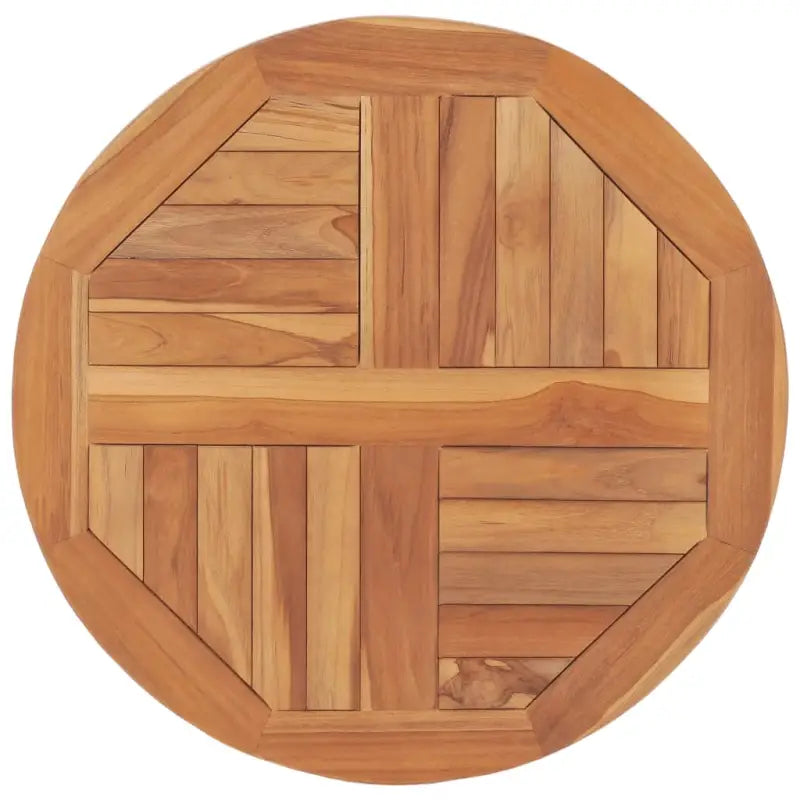 Fijn geschuurd massief teakhouten tafelblad voor huis en horeca - 60 x 60 cm / 1 / Rond - Tafelbladen