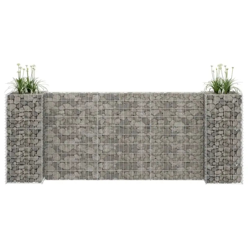 Gabion plantenbak voor een stijlvolle tuinborder - 260 x 40 x 100 cm / 1 - Bloempotten & plantenbakken