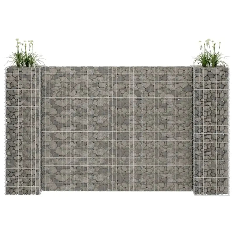 Gabion plantenbak voor een stijlvolle tuinborder - 260 x 40 x 150 cm / 1 - Bloempotten & plantenbakken