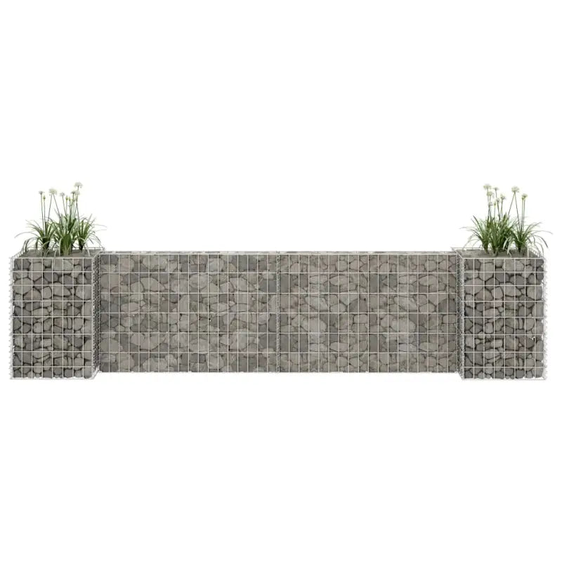 Gabion plantenbak voor een stijlvolle tuinborder - 260 x 40 x 60 cm / 1 - Bloempotten & plantenbakken