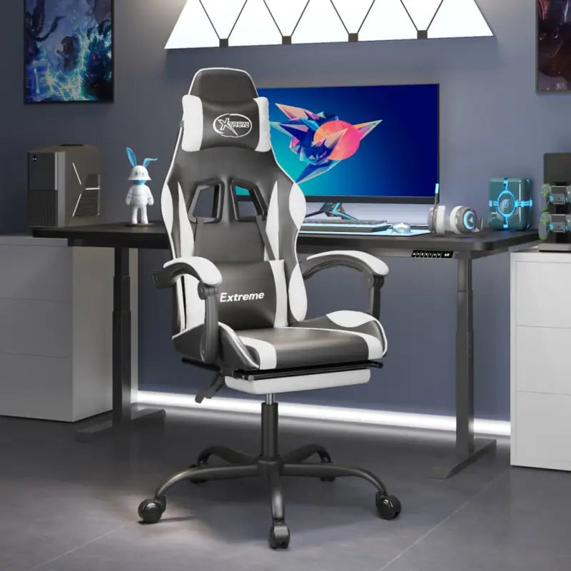Gamestoel met verstelbare rugleuning en extra kussens voor extra comfort - Gamingstoelen