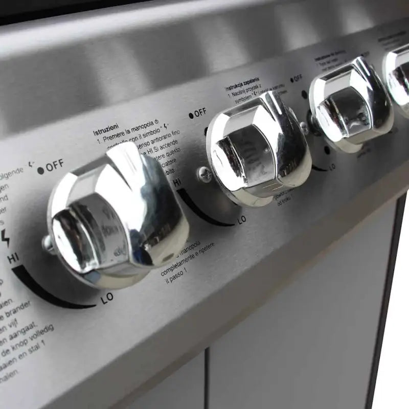 Gasbarbecue met verwijderbare vetopvanger en stevige zwenkwielen - Barbecues