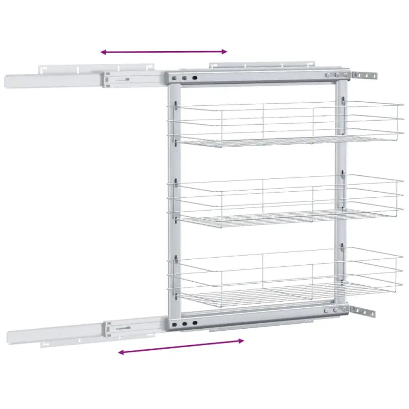 Gegalvaniseerd draad rek voor keukenbenodigdheden met praktische afmetingen - Houders & rekken voor keukenbenodigdheden