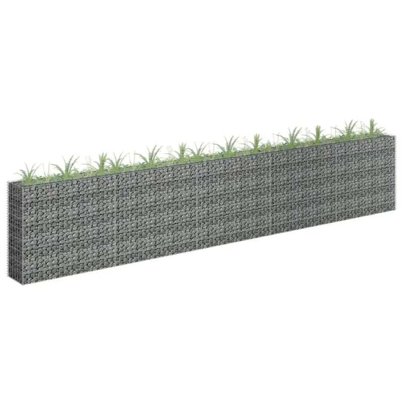 Gegalvaniseerd Staal Gabion Plantenbak voor Stijlvolle Tuinranden - 450 x 30 x 90 cm / 1 - Bloempotten & plantenbakken