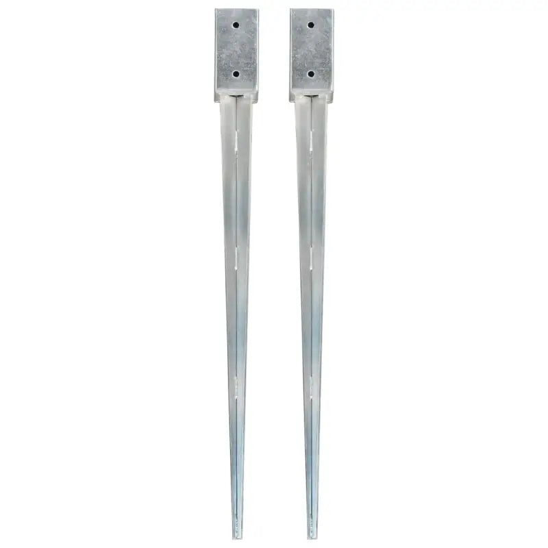 Gegalvaniseerde grondankers met voorgeboorde gaten voor een veilige basis - 7 x 7 x 90 cm / 2 - Grondankers