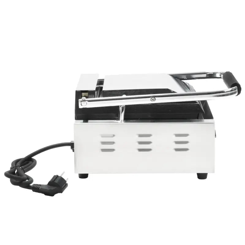 Gegroefde Panini Grill met Gietijzeren Platen voor snel grillen - Elektrische bakplaten & grills
