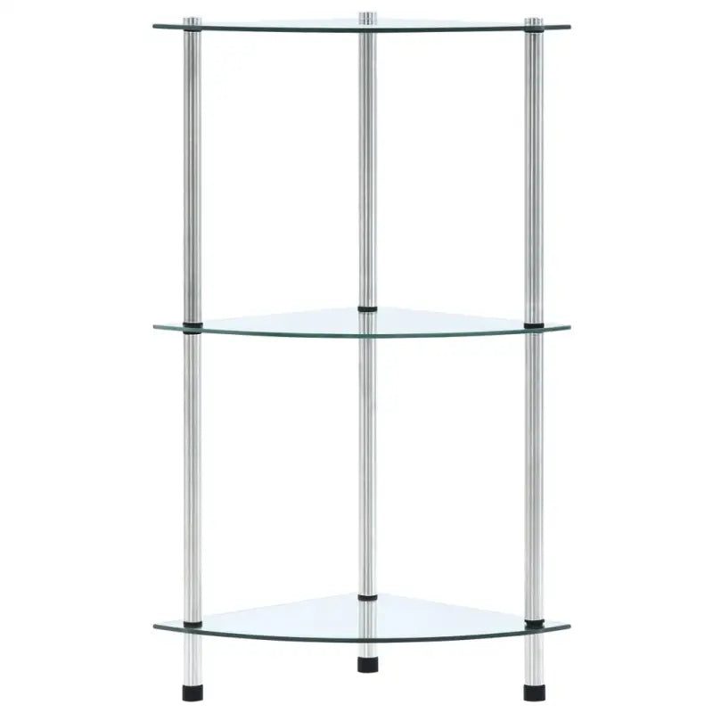 Gehard glas vitrinekast met drie lagen voor stijlvolle opbergruimte - Boekenkasten