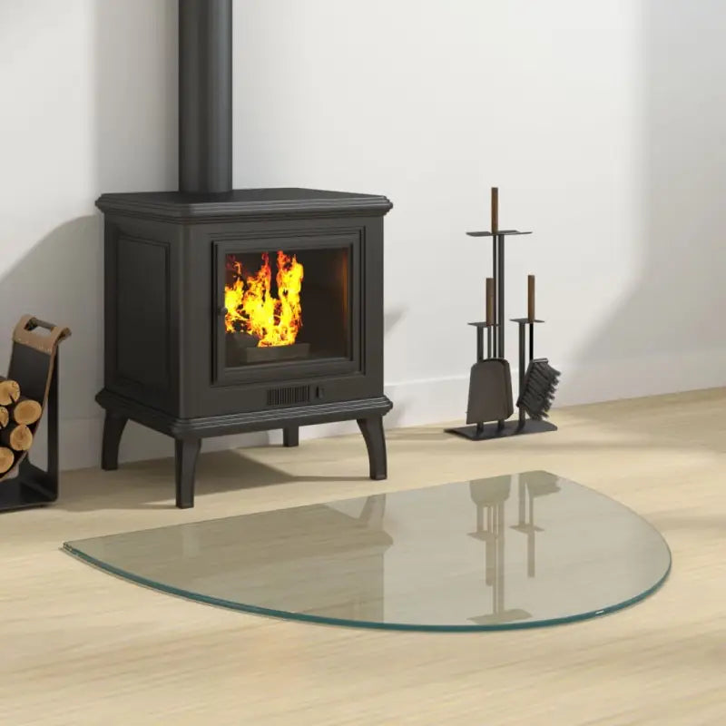 Gehard Glas voor Openhaard Beschermplaat Hoogwaardige Vloerbescherming - 800 x 600 mm / 1 - Glas