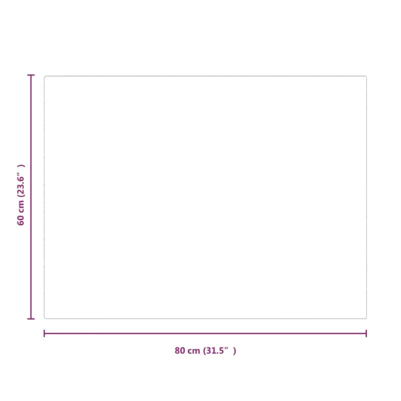 Gehard glasplaat voor openhaard ter bescherming van vloeren - 80 x 60 cm / 1 - Glas