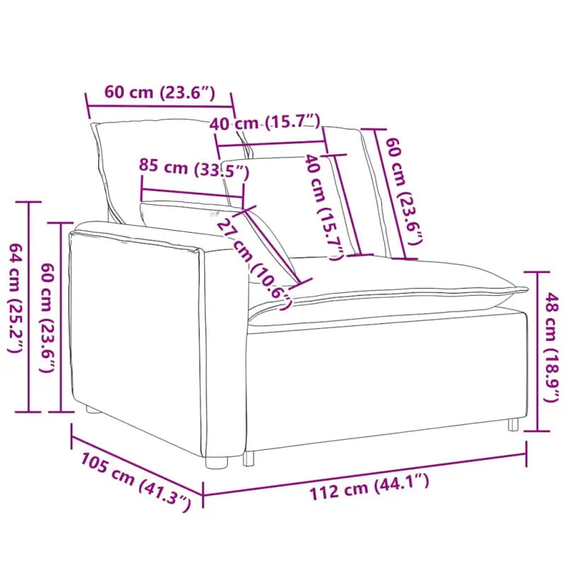 Gekrulde wolachtige bankelementen voor dagelijks gebruik en elegant design - Bankelementen