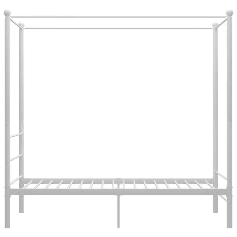 Gepoedercoat metalen bed met bovenframe voor privacy en charme - Bedden & bedframes