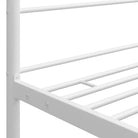 Gepoedercoat metalen bed met bovenframe voor privacy en charme - Bedden & bedframes