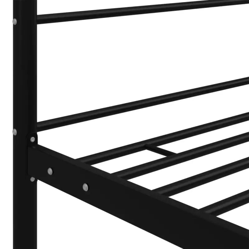Gepoedercoat metalen bed met bovenframe voor privacy en charme - Bedden & bedframes