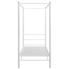 Gepoedercoat metalen bed met bovenframe voor privacy en charme - Bedden & bedframes