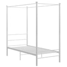 Gepoedercoat metalen bed met bovenframe voor privacy en charme - Bedden & bedframes