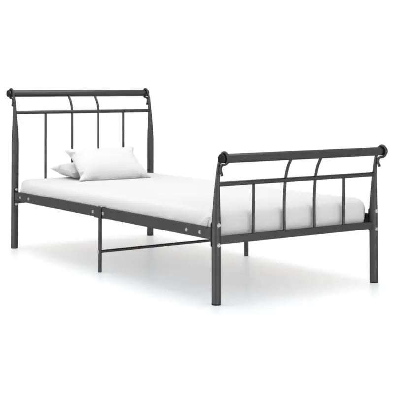 Gepoedercoat metalen bedframe voor een heerlijke nachtrust - Zwart / 90 x 200 cm - Bedden & bedframes
