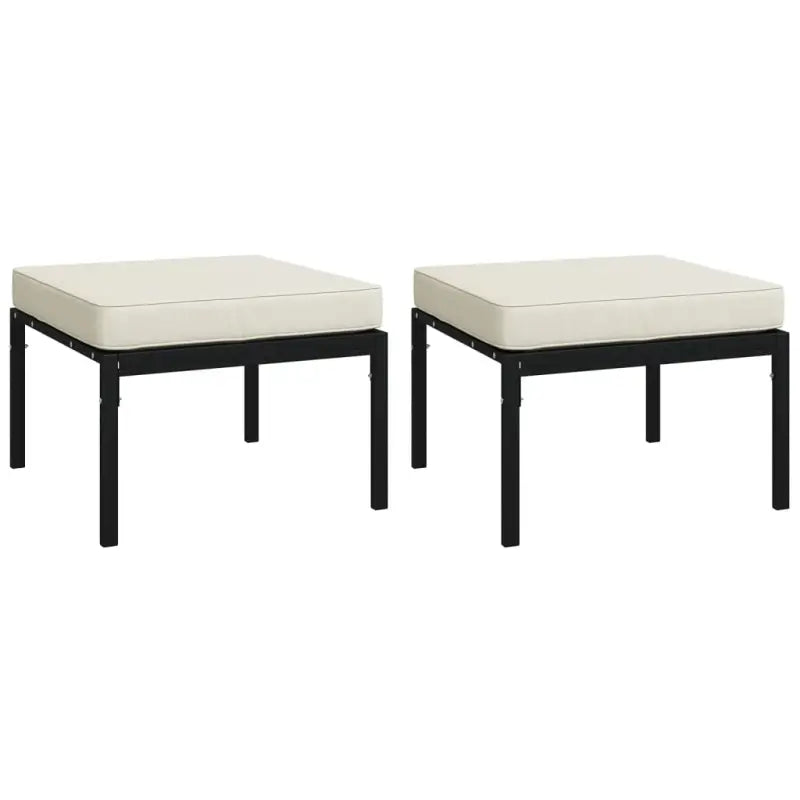 Gepoedercoat staal loungeset met aantrekkelijke afmetingen voor je tuin - Tuinsets