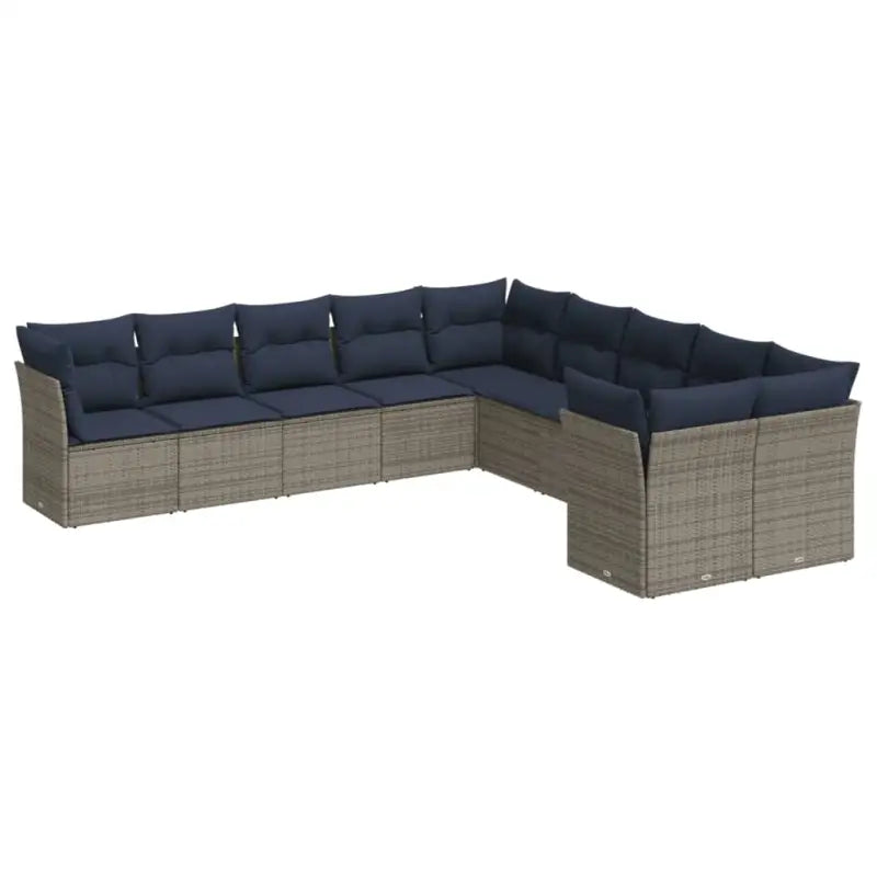 Gepoedercoat staal loungeset met poly rattan voor een comfortabele zitervaring - Tuinsets