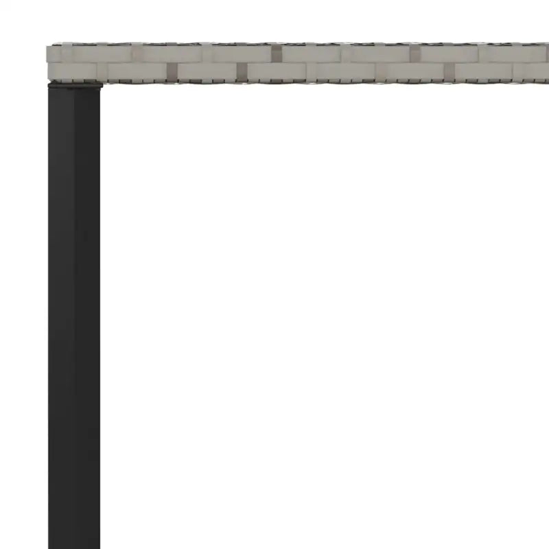 Gepoedercoat stalen L-vormige tuinbank in grijs materiaal - Tuinsets