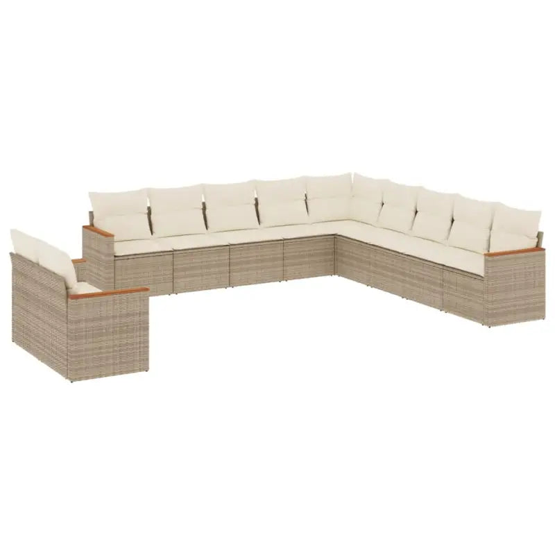 Gepoedercoated stalen tuinset met beige materiaal voor comfortabel buiten genieten - Tuinsets