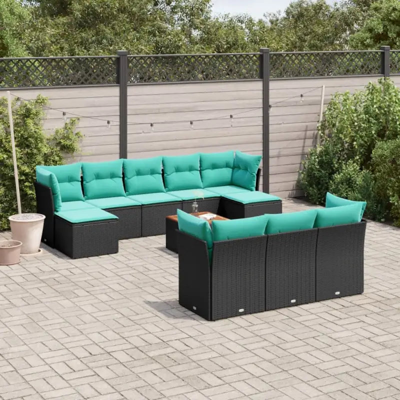 Gepolijst stalen tuinset in grijs materiaal voor buitencomfort - Zwart en blauw - Tuinsets