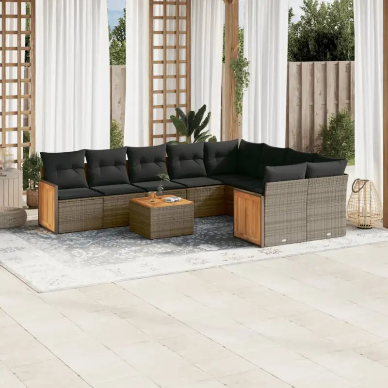 Gepolijst tuinsets met beige materiaal en gepoedercoat staal afmetingen - Grijs / Met tafel - Tuinsets