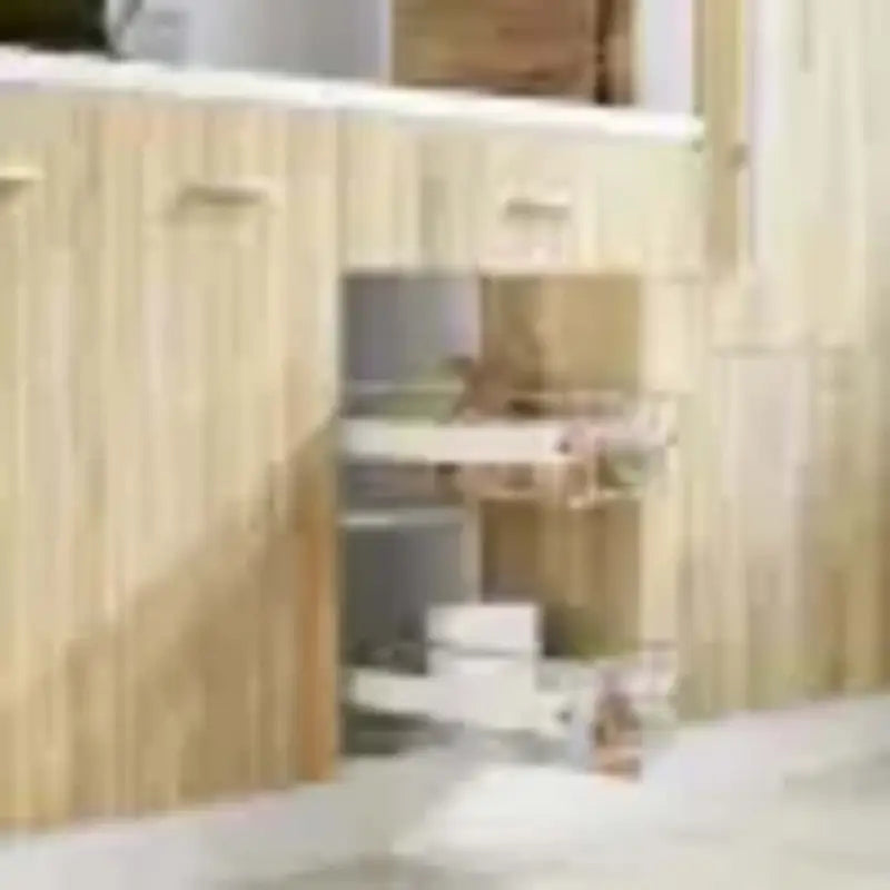 Gepolijst verchroomd staaldraad keukenrek voor handige opbergruimte - Zilver / 400 mm / 2 - Houders & rekken