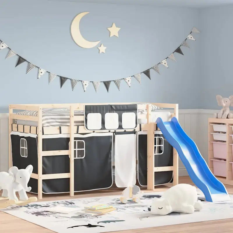 Gordijnen voor hoogslaper bedtijd maken leuk en speelachtig - Zwart - Accessoires voor bedden