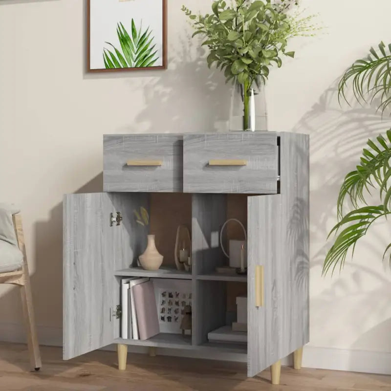 Graues Sonoma dressoir met trendy ontwerp en gemakkelijk schoon te maken oppervlak - Dressoirs & buffetkasten