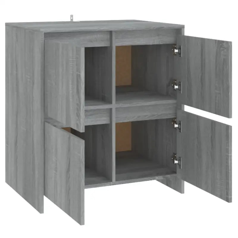 Grijs Sonoma dressoir van bewerkt hout met minimalistisch ontwerp - Dressoirs & buffetkasten