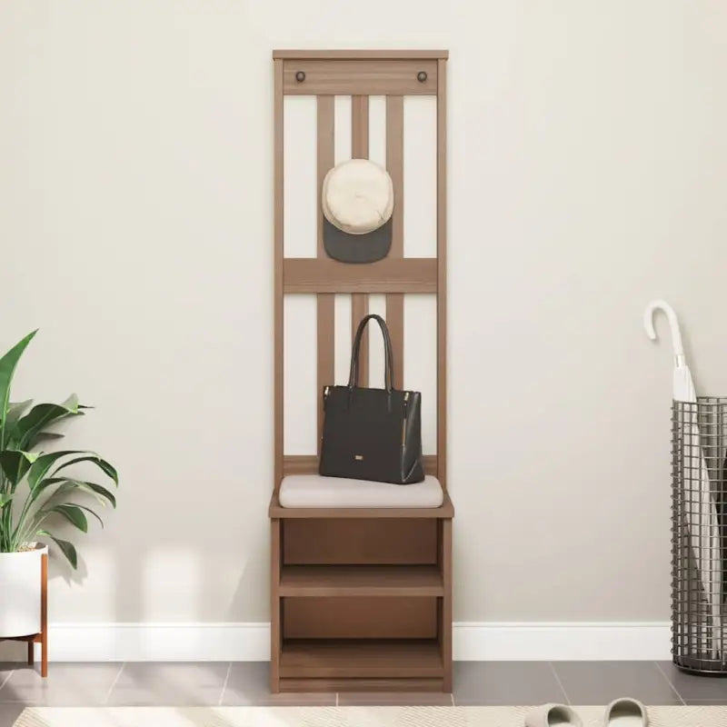 Halbankje van massief grenenhout voor een warme entree - Opberg- & halbankjes