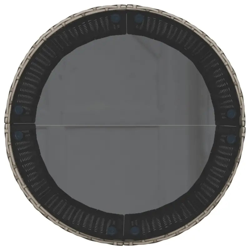 Halfronde loungeset in grijs materiaal met gepoedercoat staal for tuin of terras - Loungebanken