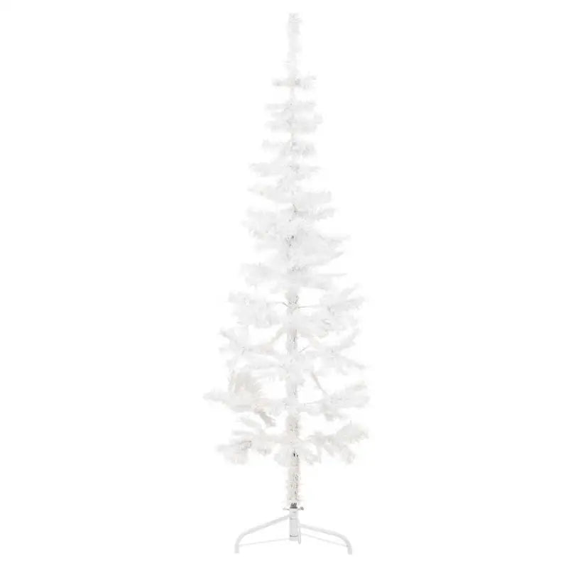 Halve kunstkerstboom voor een gezellige feestdagen sfeer - Wit / 180 cm / 1 - Kerstbomen