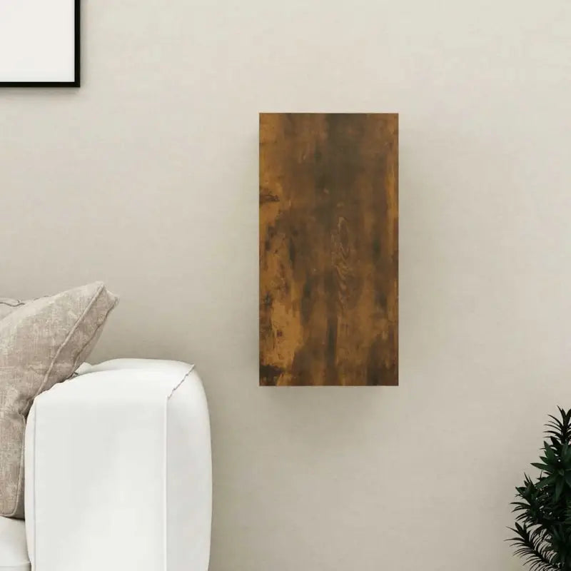 Hangende Tv-meubel van bewerkt hout voor een trendy woonkamer sfeer - Gerookt eiken / 1 / 60 cm - Tv-meubels