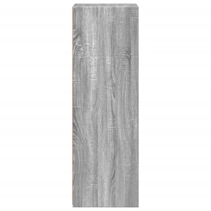 Hoge kast in grijs Sonoma van bewerkt hout voor een klassieke uitstraling - Dressoirs & buffetkasten