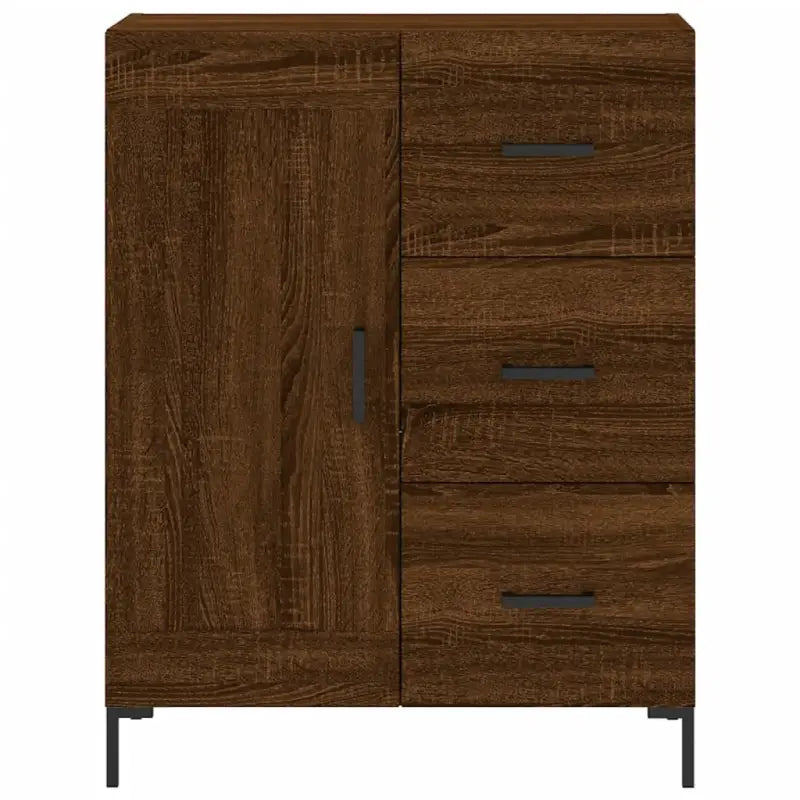 Hoge kast van bewerkt hout met duurzame charme en unieke stijl - Dressoirs & buffetkasten