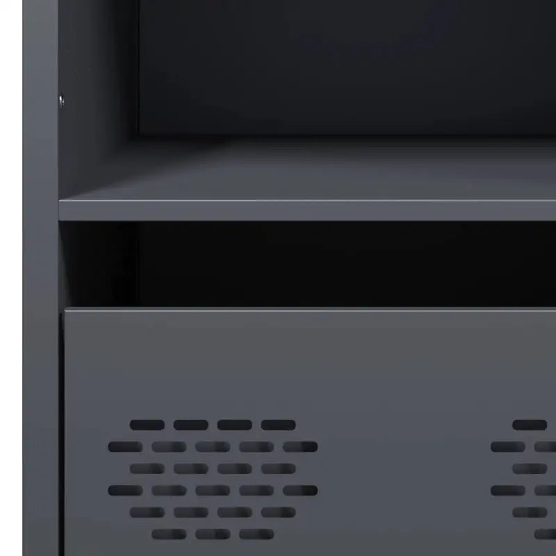 Hoge kast van koudgewalst staal voor decoratie en praktische opbergruimte - Dressoirs & buffetkasten