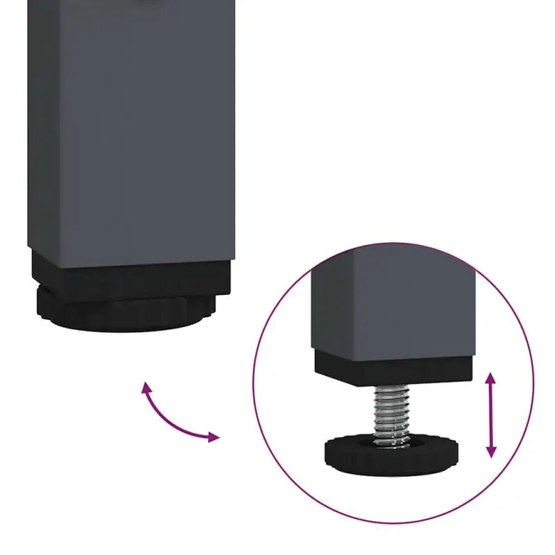 Hoge kast van koudgewalst staal voor decoratie en praktische opbergruimte - Dressoirs & buffetkasten