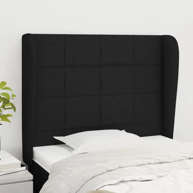 Hoofdborden en voetborden levering bevat voor een stijlvolle slaapkamer - Zwart / 83 x 23 x 118/128 cm / 1