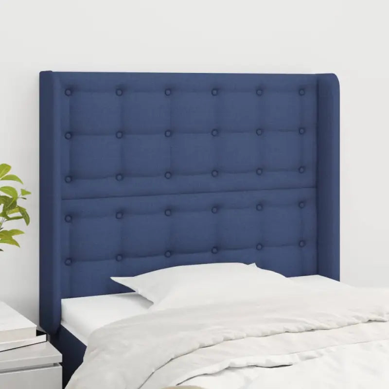 Hoofdborden en voetborden levering bevat voor een stijlvolle slaapkamer uitbreiding - Blauw / 103 x 16 x 118/128 cm / 1