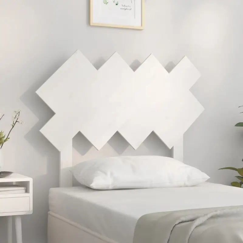 Hoofdborden en voetborden van massief grenenhout voor een trendy slaapkamer - Wit / 92 x 81 cm / 1 - Hoofdborden