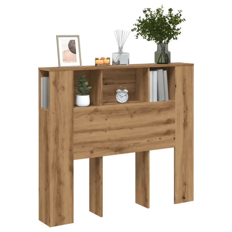 Hoofdborden en voetenborden in grijs sonoma voor slaapkamerstijl - artisanaal eikenkleurig / 1 - Hoofdborden