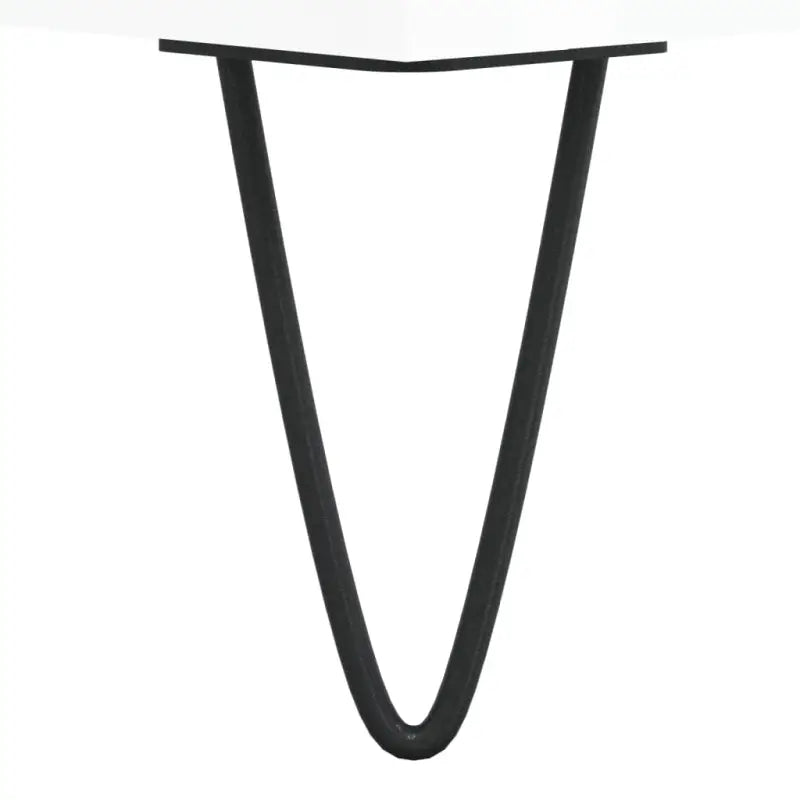 Hoogglans wit dressoir met bewerkt hout en ijzeren poten - Dressoirs & buffetkasten