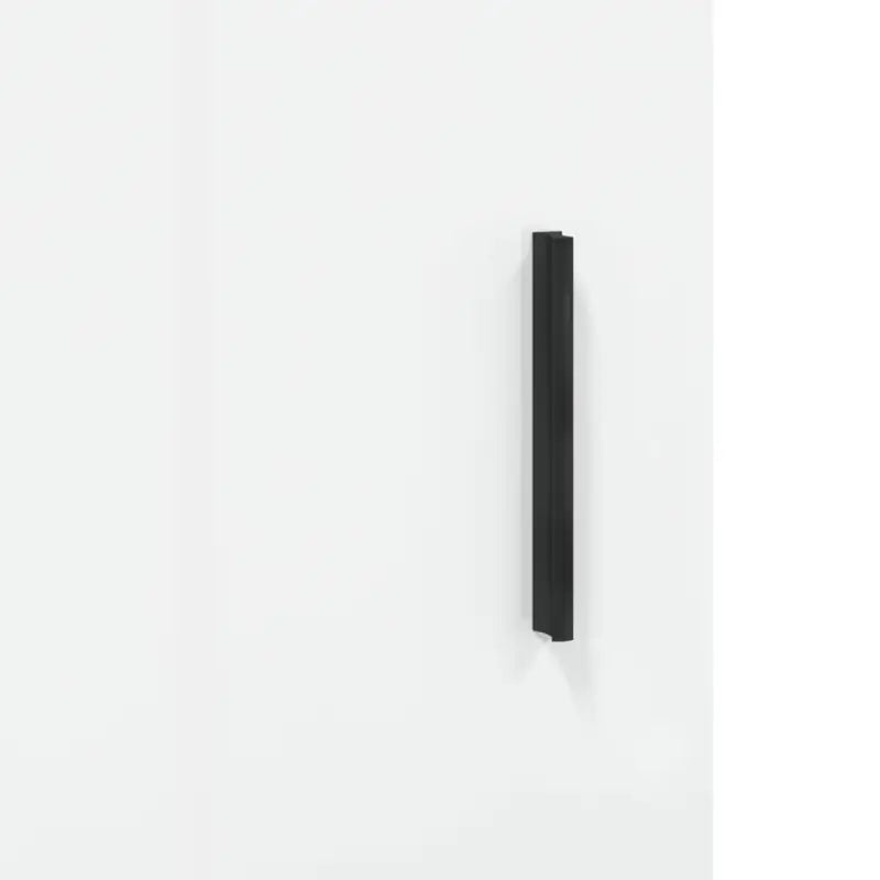 Hoogglans wit dressoir met metalen poten en bewerkt hout - Dressoirs & buffetkasten